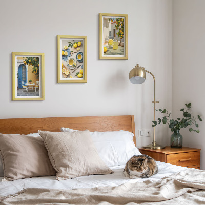 Galerie de perete Lămâi limonadă uși albastre priveliști de vară