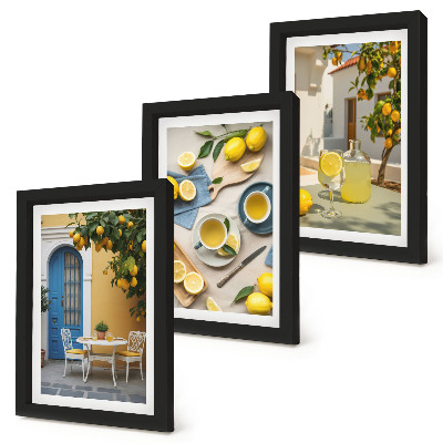 Galerie de perete Lămâi limonadă uși albastre priveliști de vară
