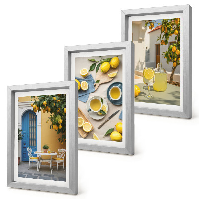 Galerie de perete Lămâi limonadă uși albastre priveliști de vară