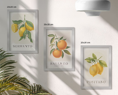 Galerie de perete Lămâi și portocale de pe Coasta Amalfi din Italia