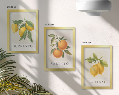Galerie de perete Lămâi și portocale de pe Coasta Amalfi din Italia