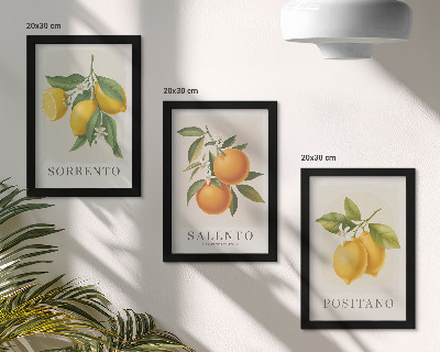 Galerie de perete Lămâi și portocale de pe Coasta Amalfi din Italia