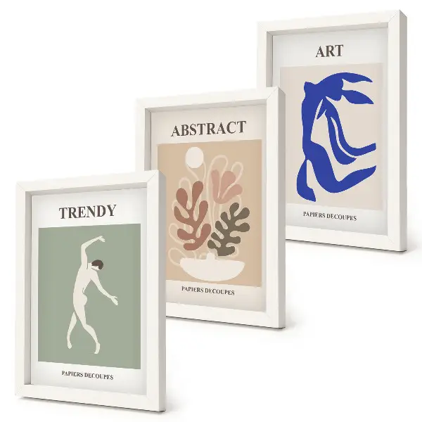 Galerie de perete cu postere elegante având figuri și plante de Henri Matisse