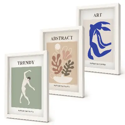Galerie de perete cu postere elegante având figuri și plante de Henri Matisse