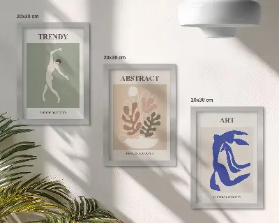Galerie de perete cu postere elegante având figuri și plante de Henri Matisse
