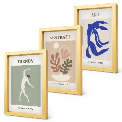 Galerie de perete cu postere elegante având figuri și plante de Henri Matisse