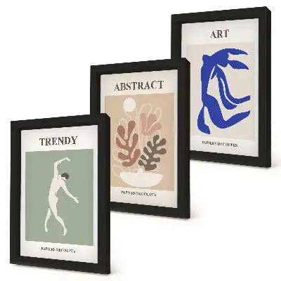 Galerie de perete cu postere elegante având figuri și plante de Henri Matisse