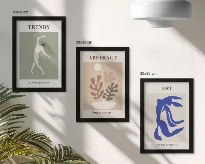 Galerie de perete cu postere elegante având figuri și plante de Henri Matisse