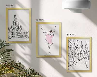 Galerie de perete Imagini elegante cu balerine dansatoare și arhitectură