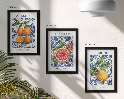 Galerie de perete Postere de modă cu citrice în stil italian
