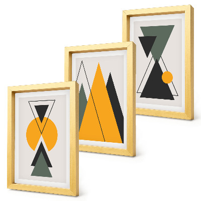 Set 3 tablouri Forme geometrice abstracte
