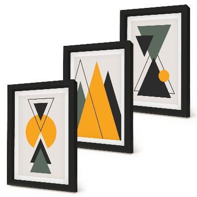 Set 3 tablouri Forme geometrice abstracte