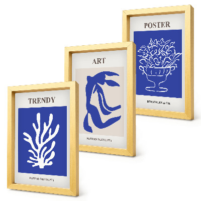 Set 3 tablouri Postere cu artă abstractă ale lui Henri Matisse
