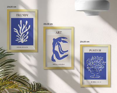 Set 3 tablouri Postere cu artă abstractă ale lui Henri Matisse