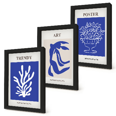 Set 3 tablouri Postere cu artă abstractă ale lui Henri Matisse