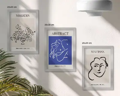 Galerie de perete cu postere în stil modern și abstract de Henri Matisse