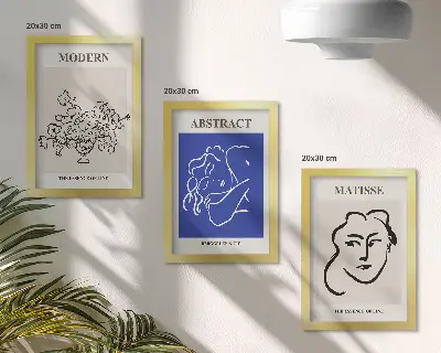 Galerie de perete cu postere în stil modern și abstract de Henri Matisse