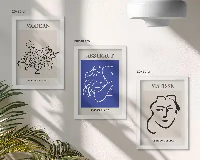 Galerie de perete cu postere în stil modern și abstract de Henri Matisse