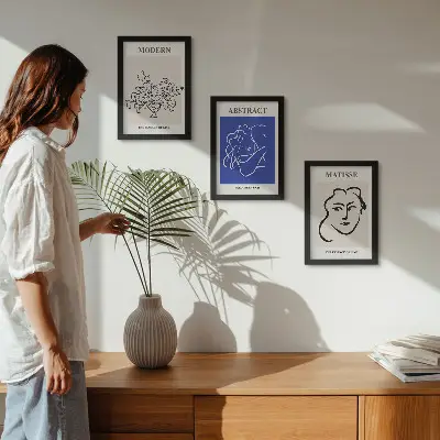 Galerie de perete cu postere în stil modern și abstract de Henri Matisse