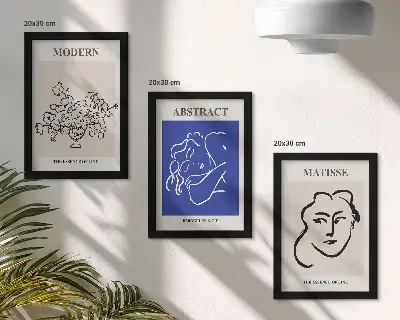 Galerie de perete cu postere în stil modern și abstract de Henri Matisse