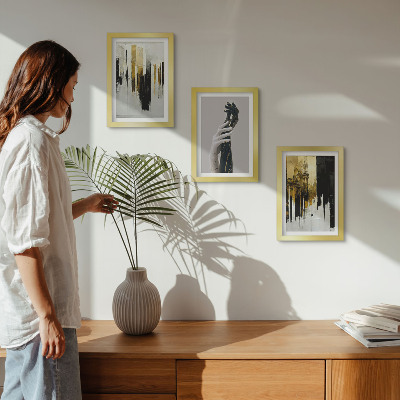 Galerie de perete Modele de pictură abstractă și două mâini