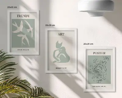 Galerie de perete cu ilustrații elegante de Henri Matisse