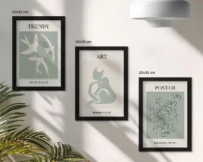 Galerie de perete cu ilustrații elegante de Henri Matisse