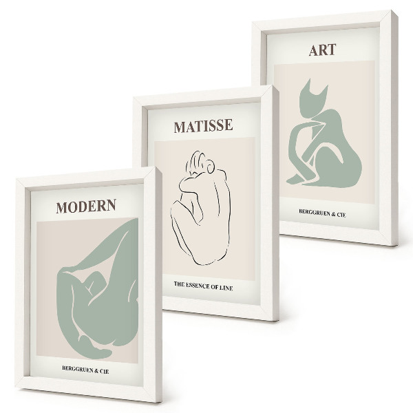 Galerie de perete Figuri abstracte în nuanțe pastelate de Henri Matisse