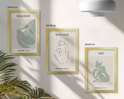 Galerie de perete Figuri abstracte în nuanțe pastelate de Henri Matisse