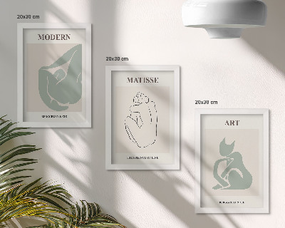Galerie de perete Figuri abstracte în nuanțe pastelate de Henri Matisse