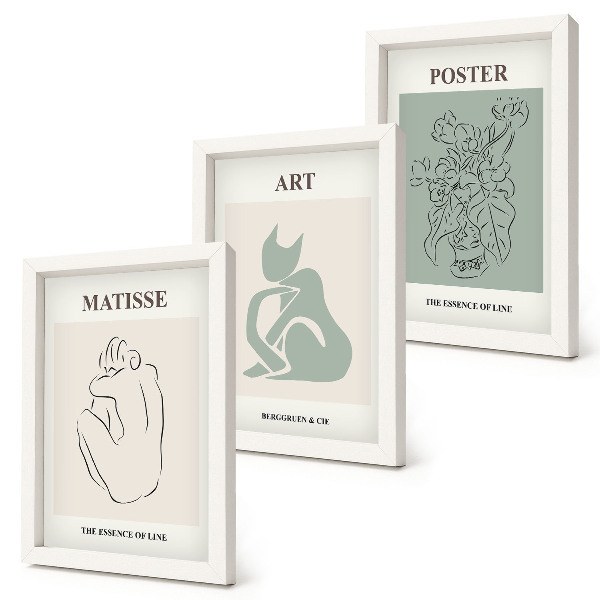 Galerie de perete Postere în nuanțe de bej și verde de Henri Matisse