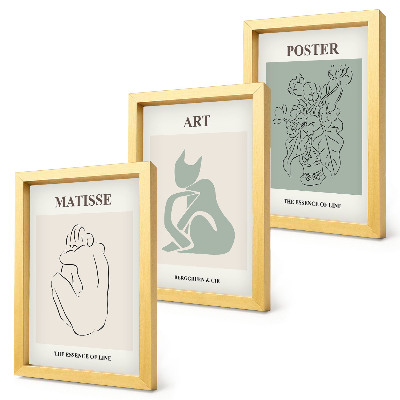 Galerie de perete Postere în nuanțe de bej și verde de Henri Matisse