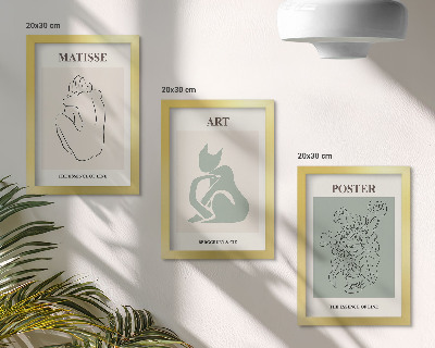 Galerie de perete Postere în nuanțe de bej și verde de Henri Matisse