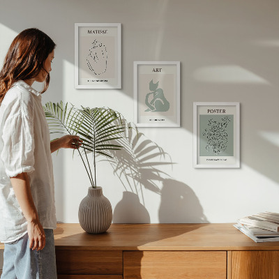 Galerie de perete Postere în nuanțe de bej și verde de Henri Matisse