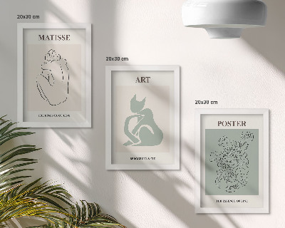 Galerie de perete Postere în nuanțe de bej și verde de Henri Matisse