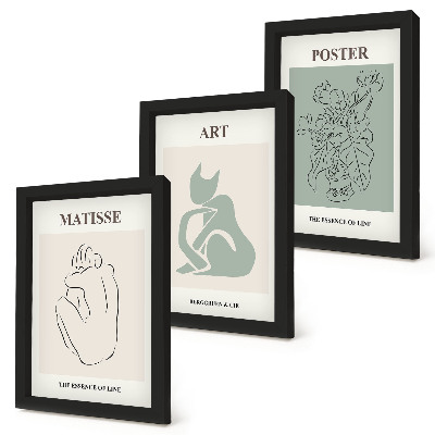 Galerie de perete Postere în nuanțe de bej și verde de Henri Matisse