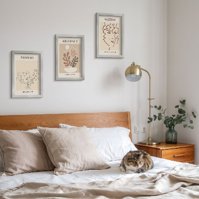 Galerie de perete Motive și linii vegetale într-un stil modern