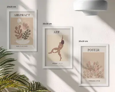 Galerie de perete set pentru expunerea tablourilor