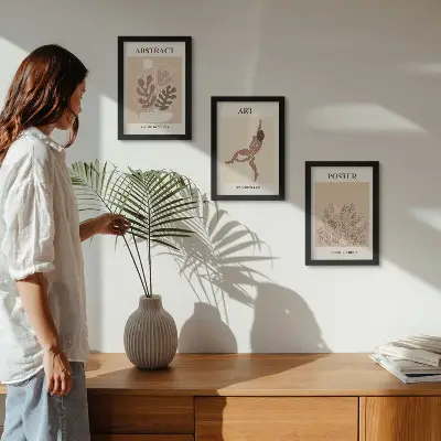 Galerie de perete set pentru expunerea tablourilor
