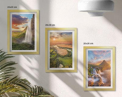 Galerie de perete Cascade, peisaje montane și râuri la apus