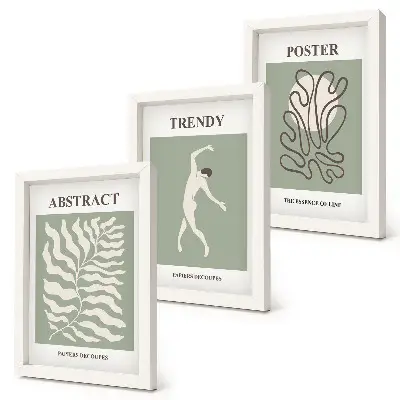 Galerie de perete cu modele vegetale în nuanțe de verde de Henri Matisse