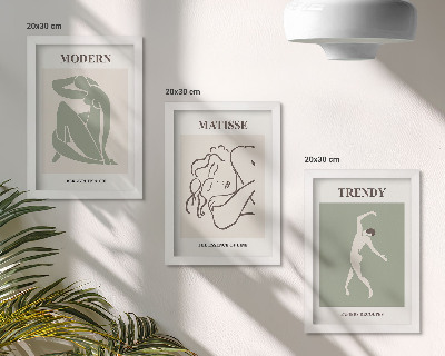 Galerie de perete Personaje elegante în forme și culori minimaliste