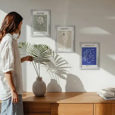 Set 3 tablouri cu ilustrații pastelate de Henri Matisse