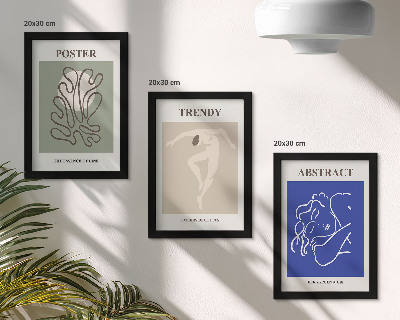 Set 3 tablouri Ilustrații pastelate de Henri Matisse