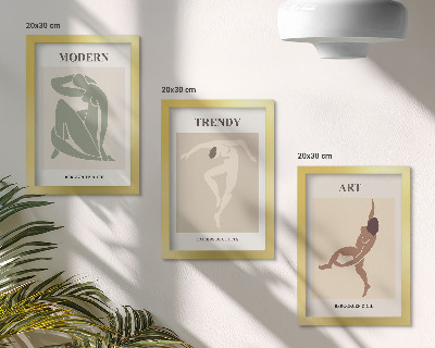 Galerie de perete Personaje elegante în nuanțe minimaliste