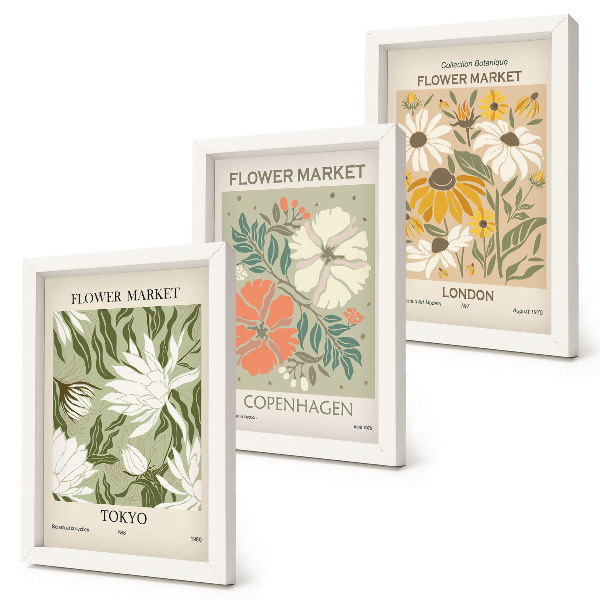 Galerie de perete Motive florale din diferite orașe ale lumii