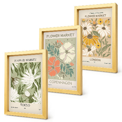 Galerie de perete Motive florale din diferite orașe ale lumii