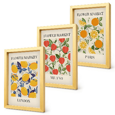 Galerie de perete Postere florale în Londra, Milano și Paris