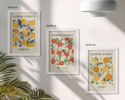 Galerie de perete Postere florale în Londra, Milano și Paris