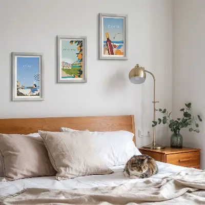 Galerie de perete cu vederi de vacanță din Amalfi, Positano și Capri